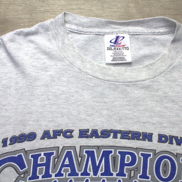 Indianapolis Colts T-Shirt Adult 2XL Grey 1999 AFC Champions - Picture 3 of 5